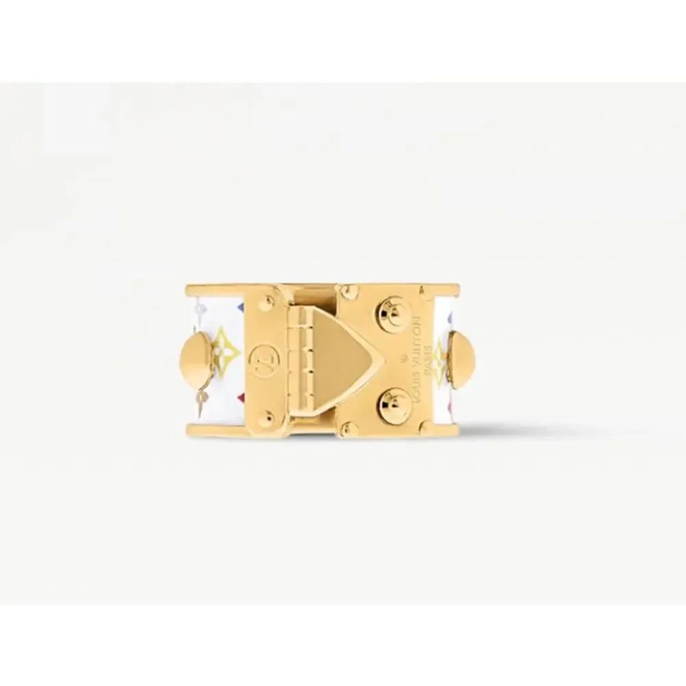 Louis Vuitton LV X TM Multicolor Ring Size M Murakami White/Gold New Rare